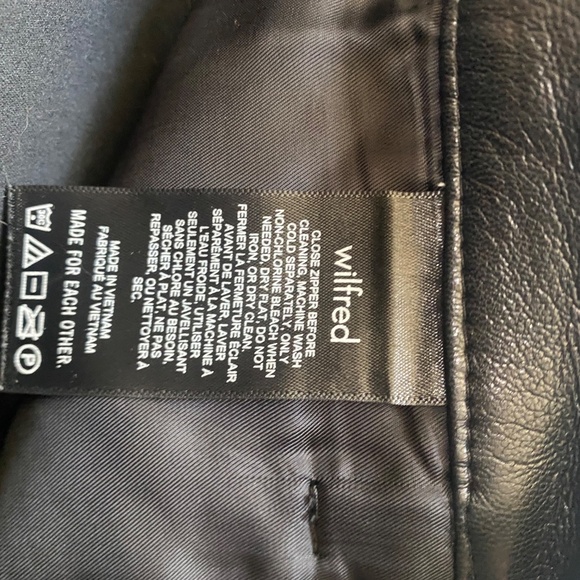 Wilfred Aritzia 2 Melina Black Vegan Leather Pants - Picture 11 of 13
